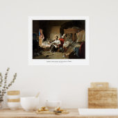 Lincoln die de emancipatieproclamatie schrijft poster (Keuken)