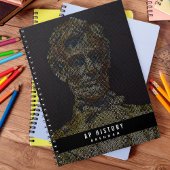 Lincoln Digital Art Custom terug naar school Notitieboek