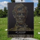 Lincoln Digital Art Custom terug naar school Notitieboek