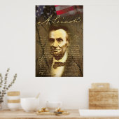 Lincoln door Gregory Gallo Poster (Keuken)