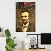 Lincoln door Gregory Gallo Poster (Thuiskantoor)