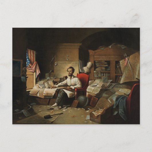 Lincoln & Emancipatie Proclamatie Briefkaart (Voorkant)