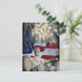 Lincoln en Fireworks Briefkaart (Staand voorkant)