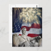 Lincoln en Fireworks Briefkaart (Voorkant / Achterkant)