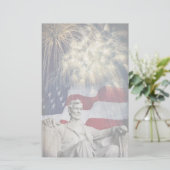 Lincoln en Fireworks Briefpapier (Staand voorkant)