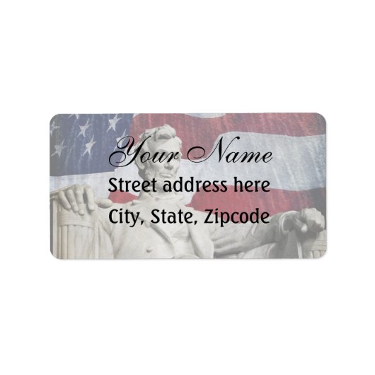 Lincoln en Fireworks Etiket (Voorkant)