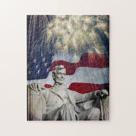 Lincoln en Fireworks Legpuzzel (Verticaal)