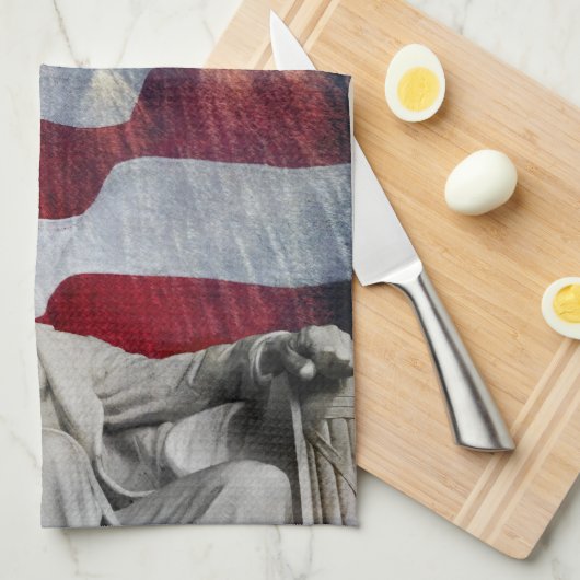 Lincoln en Fireworks Theedoek (Quarter Fold)