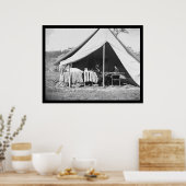 Lincoln en McClellan bij Antietam 1862 Poster (Keuken)