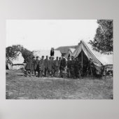 Lincoln en McClellan in Antietam Poster (Voorkant)