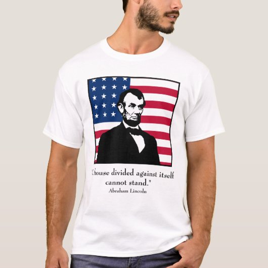 Lincoln en quote t-shirt (Voorkant)