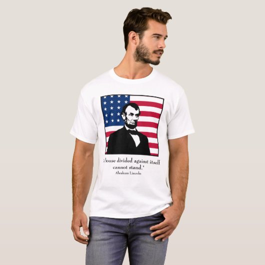 Lincoln en quote t-shirt (Voorkant volledig)