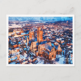 Lincoln Engeland Prachtig Waterverf landschap Briefkaart