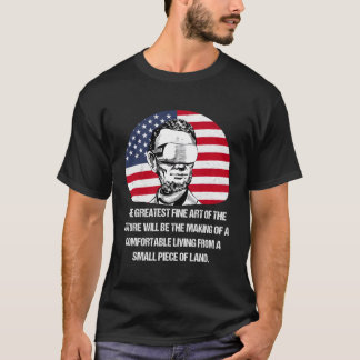 Lincoln Futuristische VR Fictionele Quote T-shirt