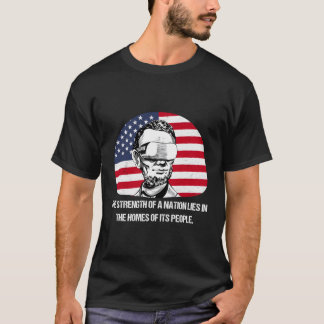 Lincoln Futuristische VR Fictionele Quote T-shirt