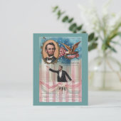 Lincoln geeft zijn inaugurale adres briefkaart (Staand voorkant)