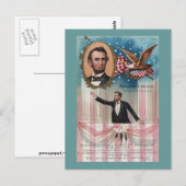 Lincoln geeft zijn inaugurale adres briefkaart (Voorkant / Achterkant)