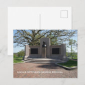 Lincoln Gettysburg Address-herdenkingsmonument Briefkaart (Voorkant / Achterkant)