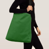 Lincoln groene vaste platte kleur crossbody tas (Dichtbij)