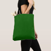 Lincoln groene vaste platte kleur tote bag (Dichtbij)