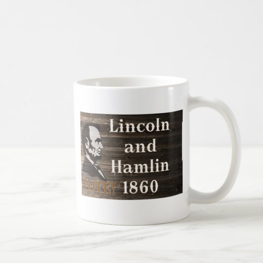 Lincoln-Hamlin 1860 Koffiemok (Rechts)