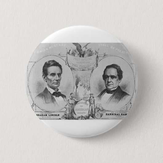 Lincoln - Hamlin Ronde Button 5,7 Cm (Voorkant)