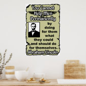 Lincoln: Help jezelf! Poster (Keuken)