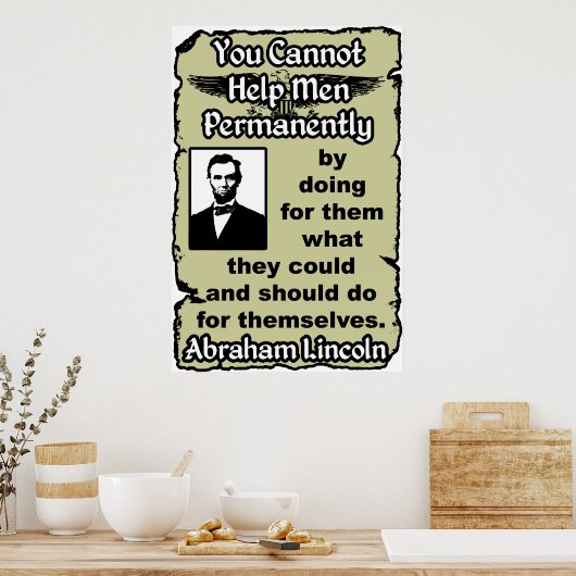 Lincoln: Help jezelf! Poster (Keuken)