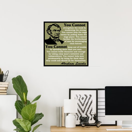 Lincoln: Help jezelf! Poster (Thuiskantoor)