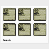 Lincoln: Help jezelf! Vierkante Sticker (Vel)