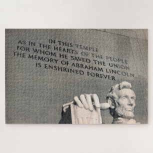 Lincoln-herdenkingscitaat Legpuzzel