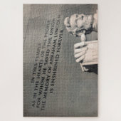 Lincoln-herdenkingscitaat Legpuzzel (Verticaal)