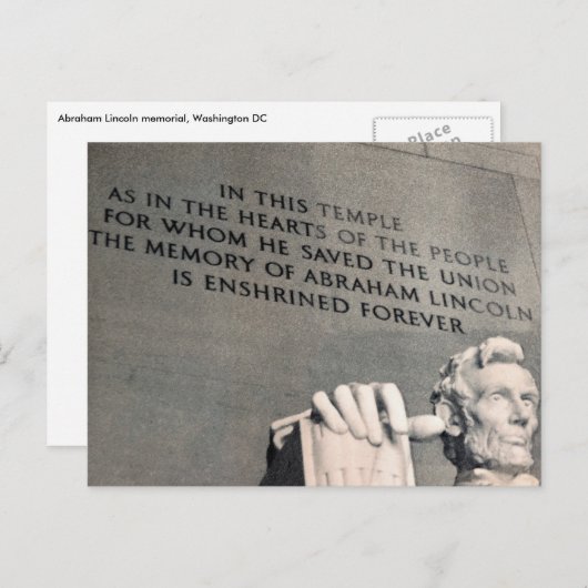 Lincoln-herdenkingsquote Briefkaart (Voorkant / Achterkant)