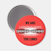 Lincoln High School LINKS Magnet (Voorkant / Achterkant)