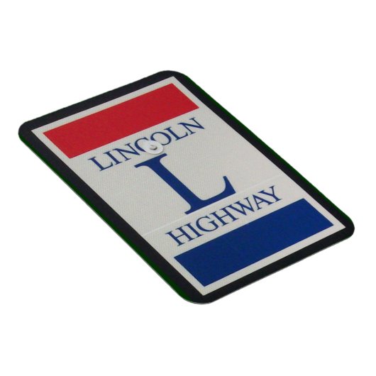 Lincoln Highway Sign Magneet (Rechterzijde)