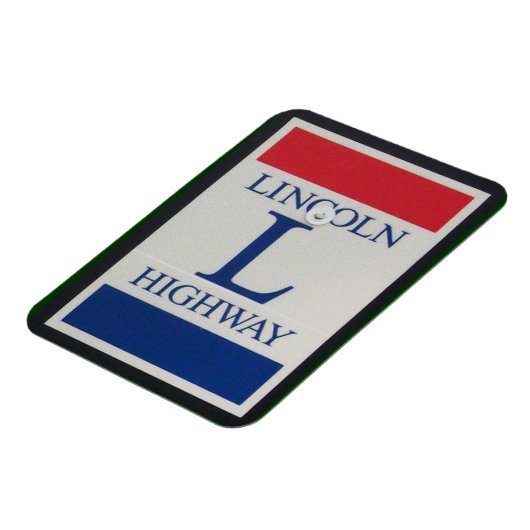 Lincoln Highway Sign Magneet (Linkerzijde)