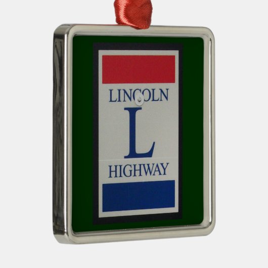 Lincoln Highway Sign Ornament (Rechts)