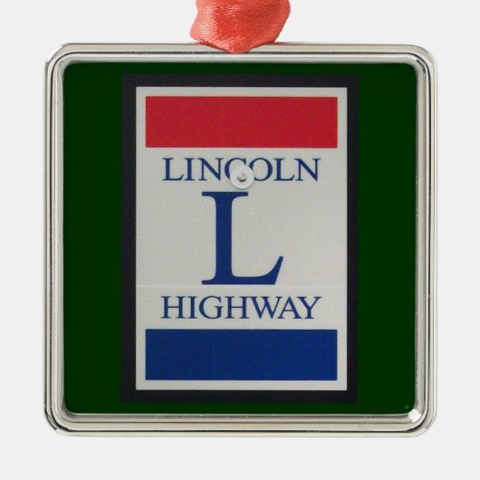 Lincoln Highway Sign Ornament (Voorkant)