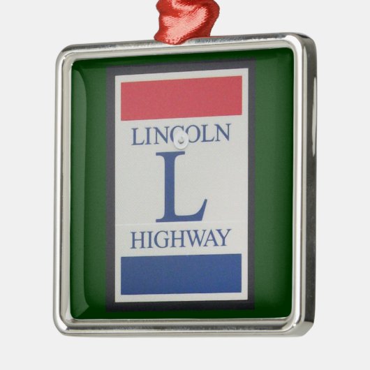 Lincoln Highway Sign Ornament (Links)