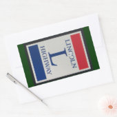 Lincoln Highway Sign Rechthoekige Sticker (Envelop)