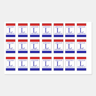 Lincoln Highway Traditionele Kleuren Sticker