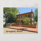 Lincoln Home Historische site Feestdagenkaart (Voorkant)