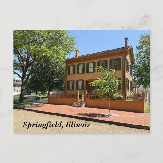 Lincoln Home Historische site Feestdagenkaart (Voorkant)