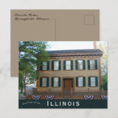 Lincoln Home Springfield Illinois Briefkaart (Voorkant / Achterkant)