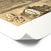 Lincoln, IL Panoramiek Map - 1869 Poster (Hoek)