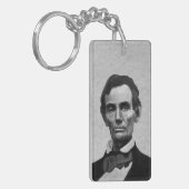 Lincoln Illinois Capitol Bicentennial Sleutelhanger (Voorkant Links)