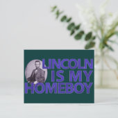 Lincoln is mijn homeboy briefkaart (Staand voorkant)