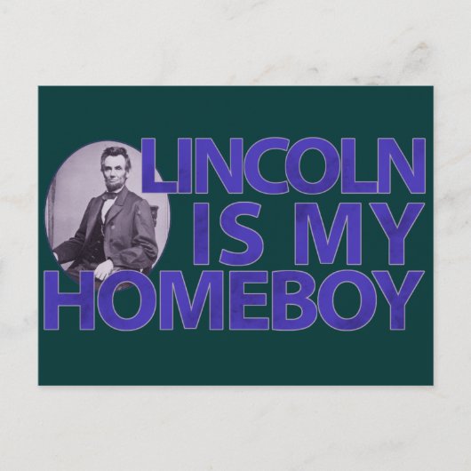 Lincoln is mijn homeboy briefkaart (Voorkant)