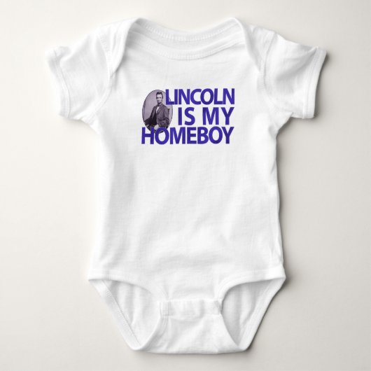 Lincoln is mijn homeboy romper (Voorkant)