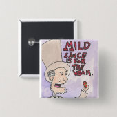 Lincoln is oud! vierkante button 5,1 cm (Voorkant /achterkant)